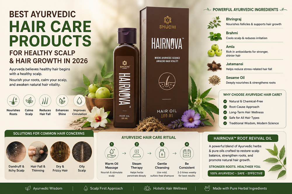Best Ayurvedic Hair Care Products for Healthy Scalp & Hair Growth in 2026